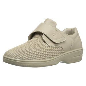 NWOT Propet Olivia Stretchable Slip On Sneakers Ortholite Shoes 6 Beige Leather